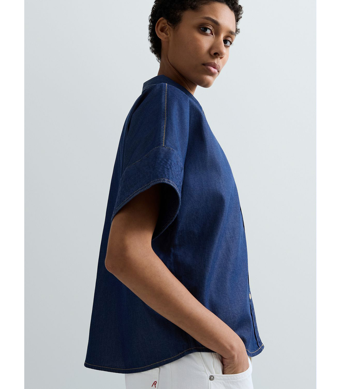 ブルーデニムシャツ 詳細画像 ダークブルー 5